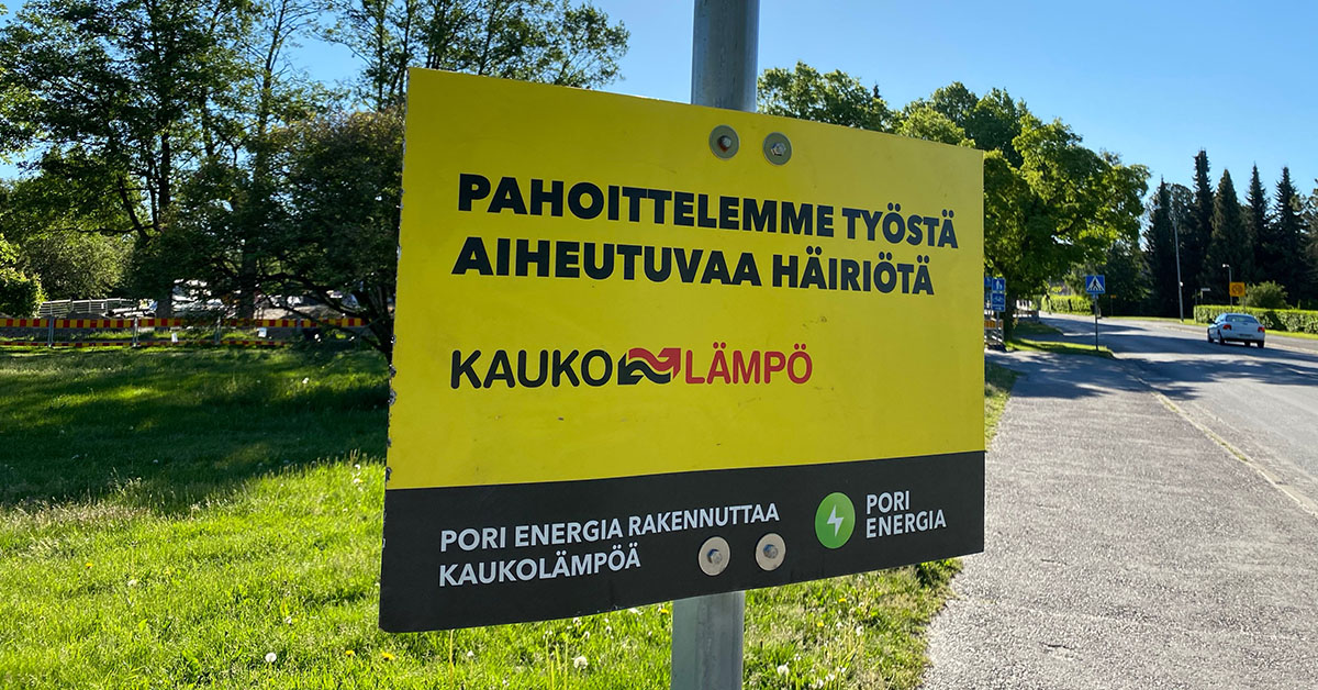 Kaukolämmön käyttökeskeytys Katariinankadun pohjoispäässä 24.5.2021.