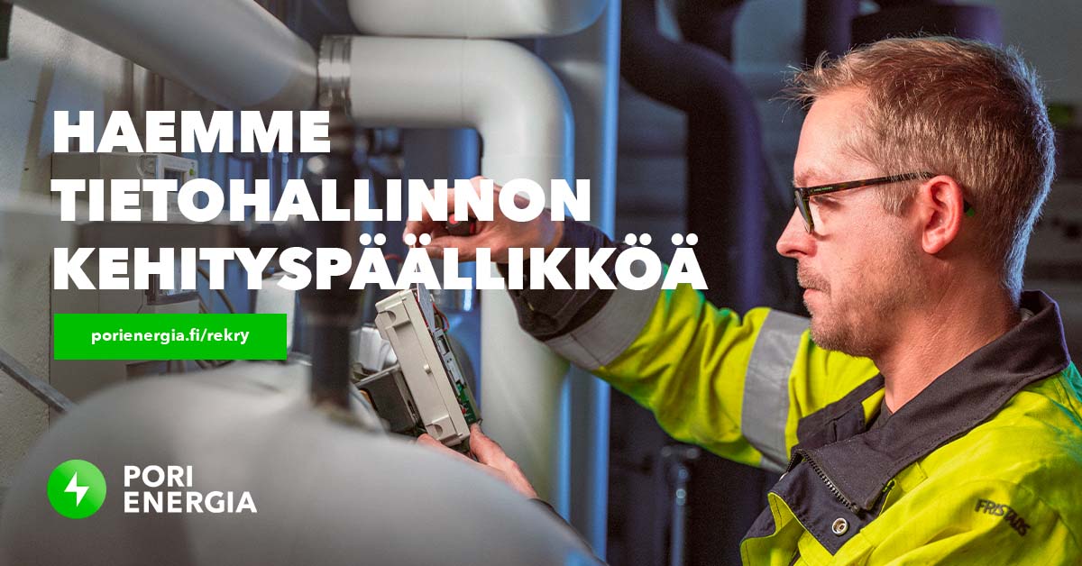 Kaukolämpöasentaja työssä